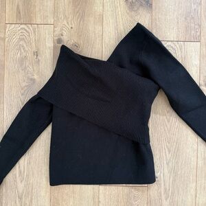 Line & Dot Sylvie Black Sweater